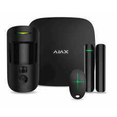 Ajax Комплект охоронної сигналізації HDR StarterKit Cam, hub 2, motioncam HDR, doorprotect, spacecontrol, jeweller, бездротовий, чорний (000052842)
