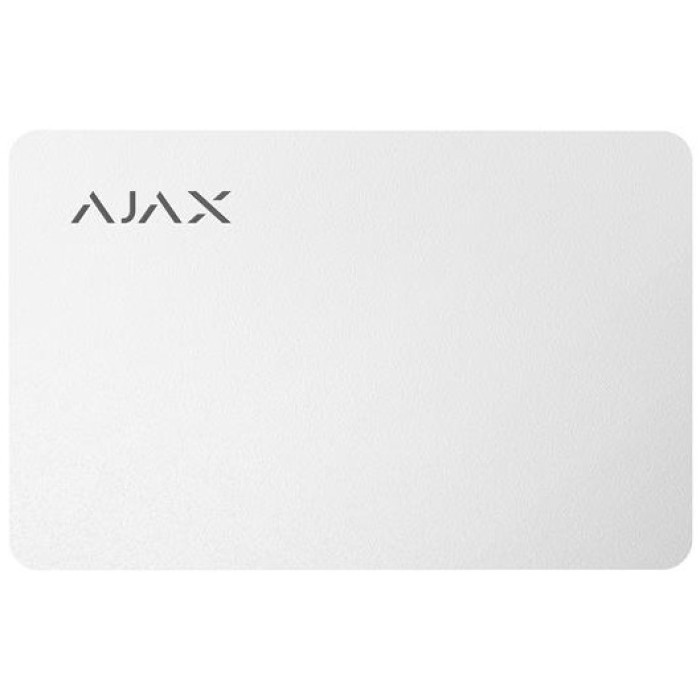 Ajax Безконтактна картка Pass біла, 100шт (000022790)