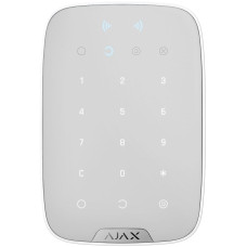 Ajax Бездротова сенсорна клавіатура Keypad Plus біла (000023070)