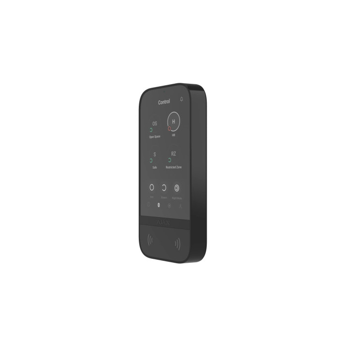 Ajax Клавіатура з сенсорним дисплеєм KeyPad TouchScreen, jeweller, бездротовий, чорний (000034513)