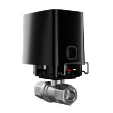 Ajax Розумний кульовий кран WaterStop 1" Jeweler, бездротовий, чорний (000029716)