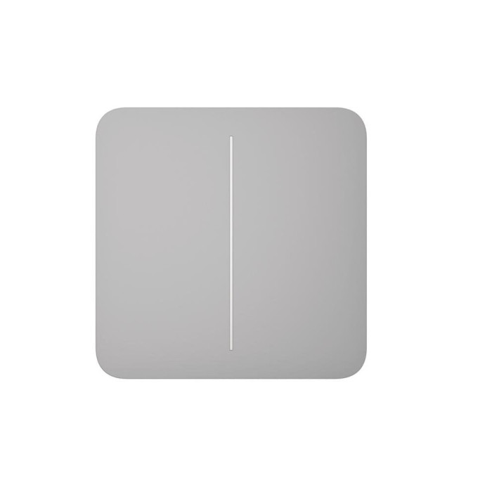 Ajax Кнопка для двоклавішного вимикача SoloButton 2-gang for LightSwitch, Jeweler, бездротовий, fog (000029814)