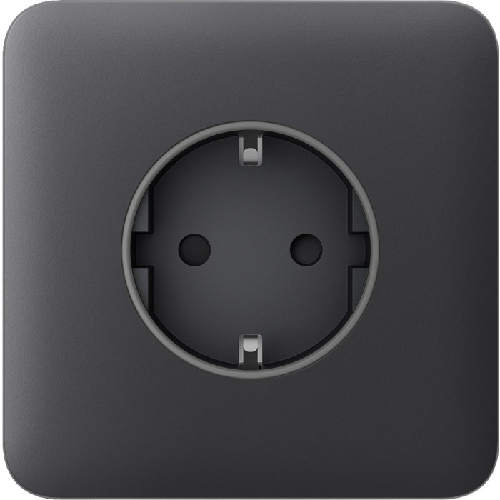 Ajax Передня панель для вбудованої розетки SoloCover for Outlet Basic, graphite (000046675)