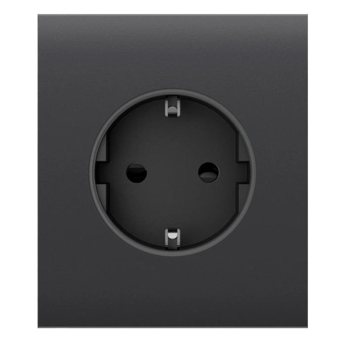 Ajax Центральна панель для вбудованої розетки CenterCover for Outlet Basic, graphite (000046696)