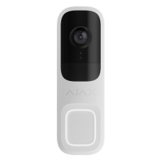 Відеодзвінок Ajax Doorbell, універсальне встановлення, 4 мп, 155° вертикальний 90° горизонтальний, іч 6м, дальнісь виявлення руху 4м, штучний інтелект, wi-fi, білий (000053539)