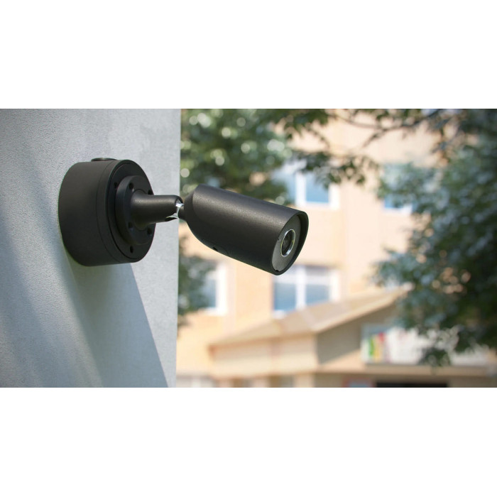 Ajax IP-Камера дротова BulletCam, 5мп, 4мм, Poe, True WDR, IP 65, ІЧ 35м, аудіо, кут огляду 75°до 85°, вулична, чорна (000039297)