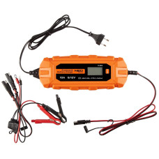 Neo Tools Зарядний пристрій автоматичний, 10А/160Вт, 3-200Ач, для автомобільних акум. AGM/GEL (11-893)
