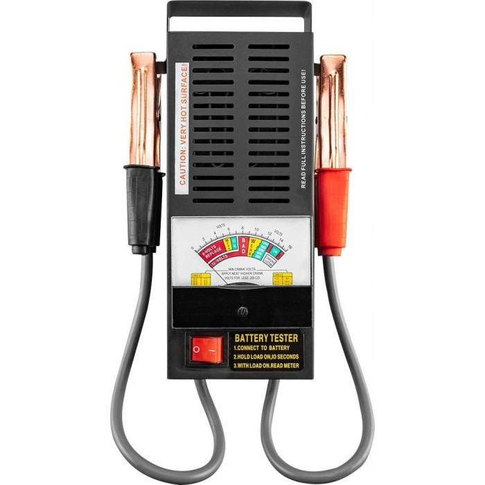 Neo Tools Тестер акумулятора 6-12В, 100А, аналоговий дисплей (11-984)