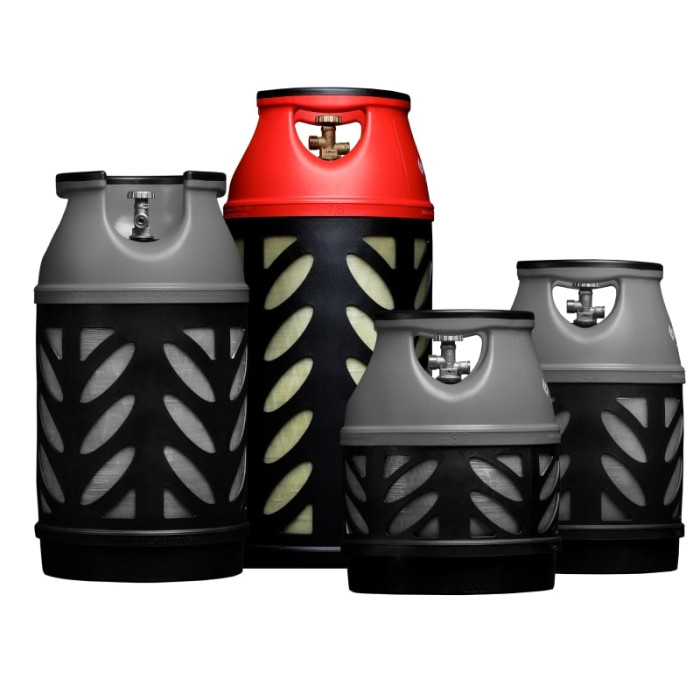Hexagon Ragasco Балон газовий композитний Gutgas CR-33.5, 33.5л, пропан/бутан 14кг/16.5кг, 30бар, вентиль KLF, 7.8кг (GHCL3322)