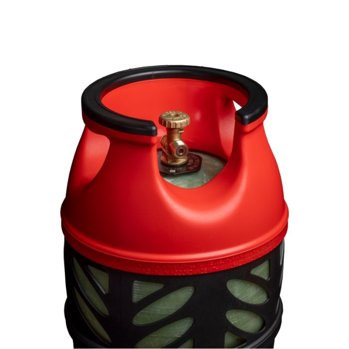 Hexagon Ragasco Балон газовий композитний Gutgas CR-12.5, 12.5л, пропан/бутан 5кг/6кг, 30бар, вентиль KLF, 3.7кг (GHCL1222)