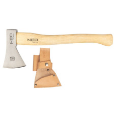 Neo Tools Сокира універсальна Bushcraft руків'я ясень 34.5см 400г шкіряний чохол (63-119)