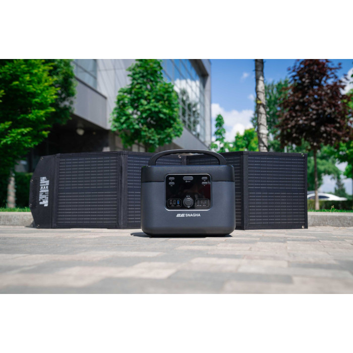 2E Портативна сонячна панель, 100 Вт зарядний пристрій, DC, USB-С PD45W, USB-A 18W, USB-A 12W (2E-PSP0031)