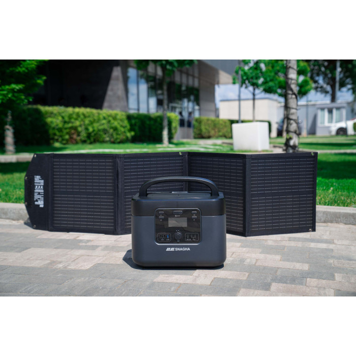 2E Портативна сонячна панель, 100 Вт зарядний пристрій, DC, USB-С PD45W, USB-A 18W, USB-A 12W (2E-PSP0031)
