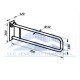Поручень для унитаза откидной для людей с инвалидностью, Ø 32мм – 700мм