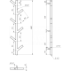 Полотенцесушитель Albero Электрический (GA-3804)