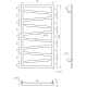 Полотенцесушитель Genesis Электрический 100x53x3 (GA-7005)