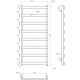 Полотенцесушитель Fancy Электрический 100x53x3 (GA-2905)
