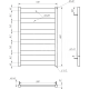 Сушка для рушників Genesis Aqua  Bull Електричний 100x53x3 (GA-3005)