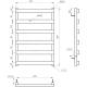 Полотенцесушитель Fancy Электрический 100x53x3 (GA-2905)
