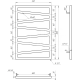 Полотенцесушитель Genesis Электрический 100x53x3 (GA-7005)