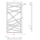 Сушка для рушників Genesis Aqua  Derun Електричний 1400x60 (GA-103004)