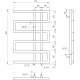 Полотенцесушитель Dual Электрический 800x53x3 (GA-56004)