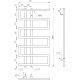Полотенцесушитель Dual Электрический 800x53x3 (GA-56004)