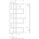 Полотенцесушитель Dual Электрический 800x53x3 (GA-56004)