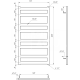 Полотенцесушитель Fom Водяной 120x53x3