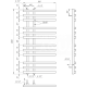 Сушилка для полотенец Carisma Электрическая 120x53x3