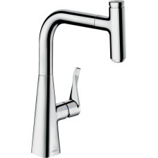 Змішувач для кухні Hansgrohe Metris Select M71 240 з витяжним шлангом