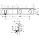 Термостат для душу Hansgrohe Rainselect на 2 споживача (15355000)