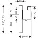 Термостат Hansgrohe ShowerSelect Highﬂow на 1 клавішу (15761000)