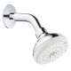 Верхний душ Grohe New Tempesta 100 с кронштейном хром (26088001)