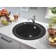 Мийка для кухні D=510 мм, Granite Black (31656AP0) GROHE