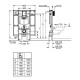 Інсталяційна система Grohe Rapid SL для підвісного унітазу (39140000)