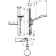 Душовий набір Hansgrohe Rainfinity 130 3jet з душовою стійкою 90 см і мильницею (27671000)