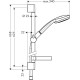 Душовий набір з мильницею Hansgrohe Croma 100 Vario 0,65 м (27776000)