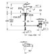 BauLoop New Одноважільний змішувач для раковини S-Size (22054001) GROHE