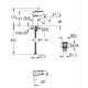 BauLoop New Одноважільний змішувач для раковини S-Size + нажимний донний клапан (23883001)