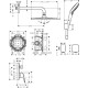 Душевая система Hansgrohe Crometta E 240 (27957000)