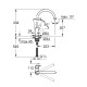 Змішувач для кухні Hansgrohe Start Curve (31554001)