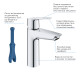 QuickFix Start Одноважільний змішувач для раковини M-Size (23746002) Grohe 
Быстрый старт Однорычажный смеситель для раковины M-Size (23746002) Grohe