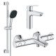 Набор смесителей QuickFix Start 3 в 1 для ванны(UA202304TS) Grohe