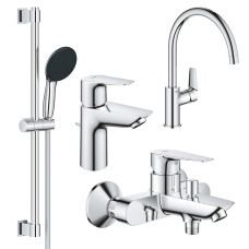 Набiр змiшувачiв QuickFix Start Edge 4 в 1 для ванни та кухні (UA202501SK) GROHE