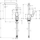 Змішувач для кухні Hansgrohe Focus з поворотним виливом (31817670)