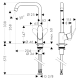 Змішувач для кухні Hansgrohe Focus (31820000)
