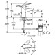 QuickFix Swift Однорычажный смеситель для раковины S-размера (24316001) Grohe