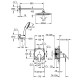 25288000 Евроsmart OHM Душовая система на 2 выхода, круглая, 250 Grohe