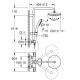 26811001 New Tempesta Cosmopolitan 210 Душова система з термостатом, Grohe